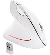 MICOGIMI Left Handed Mouse,Left Handed Ergonomic Mouse, 2.4G USB Wireless Left Handed Vertical Mo...