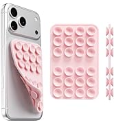 Upgraded Double Sided Silicone Suction Cup Phone Case Mount, Sticky Phone Grip Holder for Hands-F...
