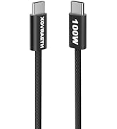 USB C to USB C Cable, 3ft, 100W PD 5A Fast Charging Cord, Nylon Braided Type C Charger Cord for i...