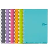 KOKUYO D Shaped Soft Ring Notebook, 6mm ruled w/dot-lines, 29 Lines, 80 Sheets, A5, 6 Colors Set,...