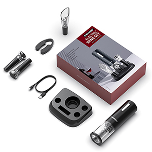 automatic wine bottle opener cordless electric battery powered wine opener with foil cutter