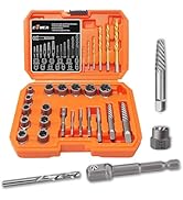 Screw & Bolt Extractor with Left Drill Bit Set with Hex Adapter