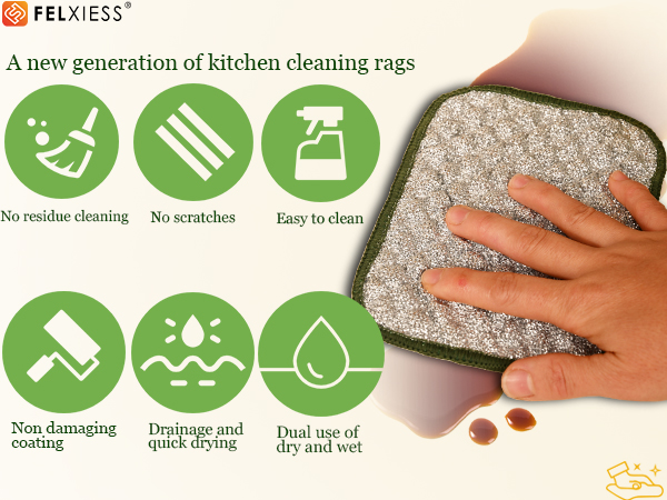wire washing cloth for dishes