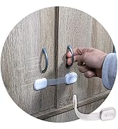 6-Pack Child Proof Locks for Cabinet Doors, Drawers, Fridge, Toilet Seat, Dishwasher, Trash Can, ...