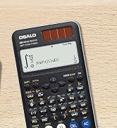 OSALO Scientific Calculator 417 Function 2 Line 10+2 Digits Written Display Solar and Battery Cal...