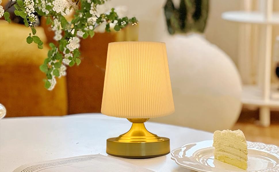 Cordless Rechargeable Fabric Table Lamps