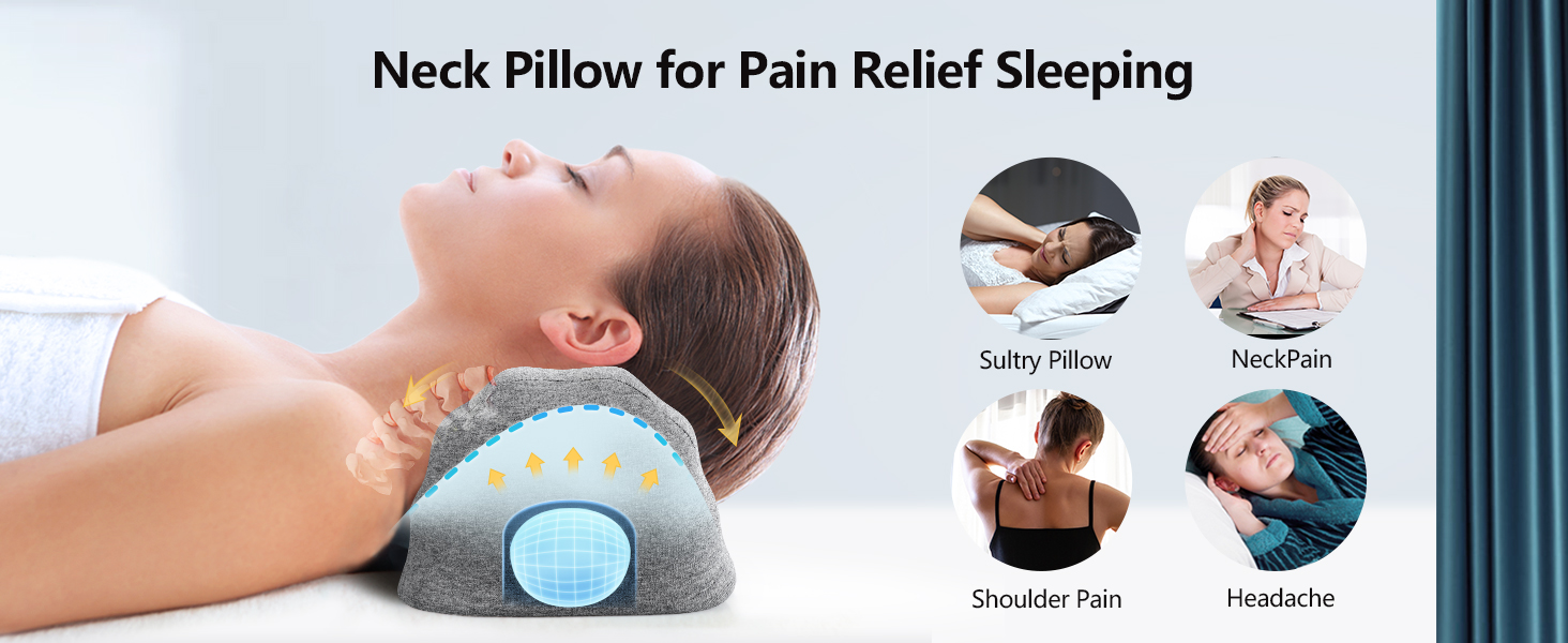 Neck Pillow for Pain Relief Sleeping