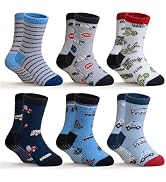 DoSmart Kids Fuzzy Slipper Socks Boys Girls Toddler Non Slip Warm Fluffy Winter Funny Thick Cozy ...