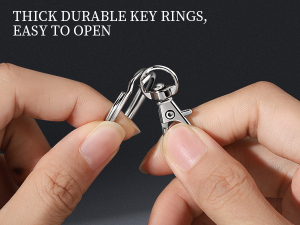 Sturdy Key Rings, Easy to Open