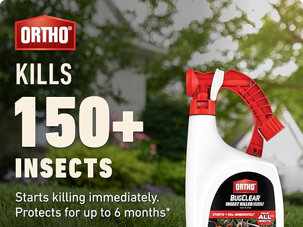 Ortho Bugclear Insect. Works immediately. Protects for up to 6 months.