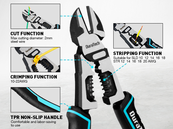 DURATECH 4-in-1 Diagonal Cutting Pliers