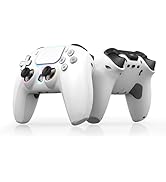 Wireless Controller for PS5/PS5 Pro/Slim/PC, Hall-effect Joysticks, Back Paddles/Dual Vibration/T...