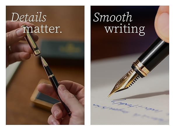 Scriveiner black lacquer pens