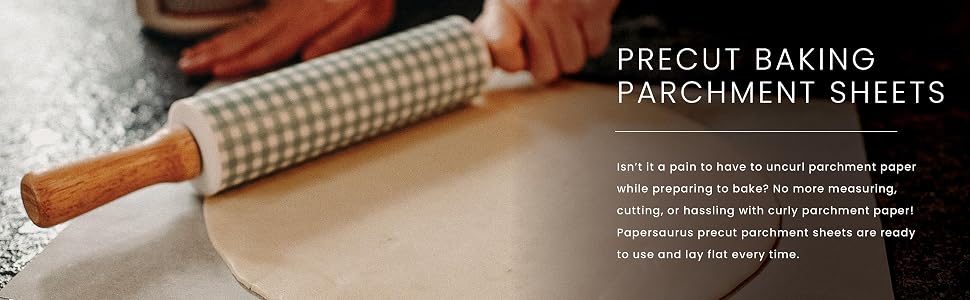 Precut baking parchment sheets