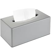 Y-in Hand Tissue Box Cover, Rectangular Facial Tissue Holder with Bottom, Decorative Storage Box ...
