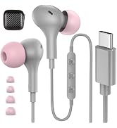 USB C Earbuds Wired Headphones for iPhone 17 16 Pro Max Plus 15 Samsung S25 S24 Ultra S23 FE A16 ...