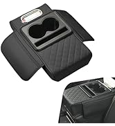 Hugwits Car Armrest Cushion, Multifunctional Car Center Console Cover, 5-in-1 Automotive Center C...