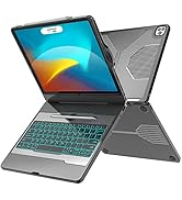 CHESONA iPad Pro 12.9 Case with Keyboard, iPad Pro 12.9 Keyboard, 5-in-1 USB-C Hub, 7 Color Backl...