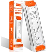 VEURCHY 120W 24V Dimmable LED Driver,Triac Dimmable Transformer AC 120V to DC 24V 120 Watt Compat...