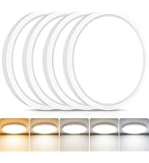 libtit 4Pack 7inch LED Flush Mount Ceiling Light, Dimmable & 5Color Temperatures (3000K-6500K), 1...