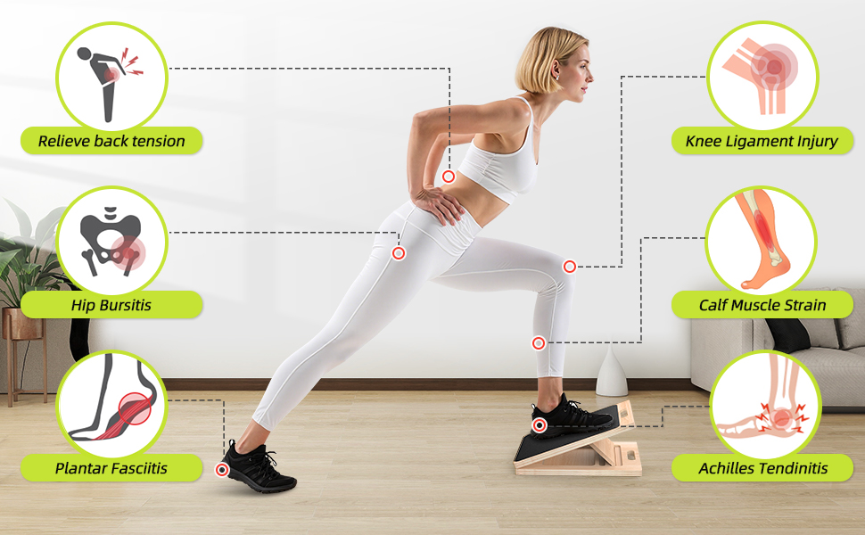 wood slant board for physical therapy