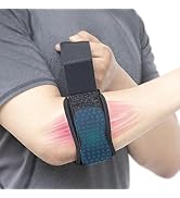 TOMUST Tennis Elbow Brace - Adjustable Forearm Support Band with Gel Compression Pad, Elbow Strap...