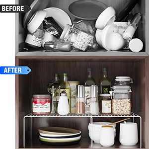 Adjustable Rustproof Metal Wire Spice Rack