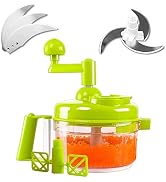 Tenta Kitchen Food processes Hand Crank Food Processor/Manual Food Chopper/Meat Grinder/Vegetable...