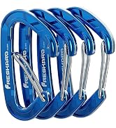 FresKaro 15kn Heavy Duty Wiregate Carabiners - for Camping Hiking or Hammocks - Aluminium Caribea...
