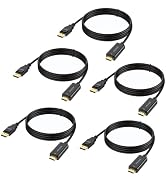 DisplayPort to HDMI 4K 6Feet, 4K DisplayPort to HDMI Cable Uni-Directional DP to HDMI Cord for De...
