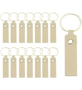 MECCANIXITY PU Leather Keychain Blanks Bulk Laser Engraving Keychain Leather Key Fob Kit with Key...