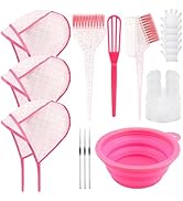 YOOVR 19PCS Hair Bleach Highlighting Kit with Hair Dye Brush and Bowl Set Color Whisk, Highlight ...