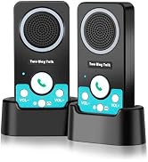 UHAXZ Intercoms Wireless for Home, Full Duplex Long Range Wireless Intercom, 8 Volume Levels, 4 C...