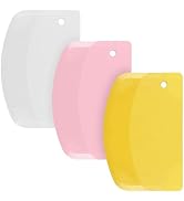 Dough Scraper Bowl Scraper Flexible - SURDOCA 13.5x9cm/5.31x3.64'' Pastry Scraper Plastic Bench C...