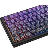 Womier PBT Keycaps, Custom White Japanese Keyboard Keycaps 60 65 75 100 Percent, Shine Through Ch...