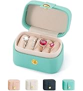 VOMNA Travel Jewelry Ring Case,Small Jewelry Ring Box,Ring Holder,Mini Jewelry Case Portable Stor...