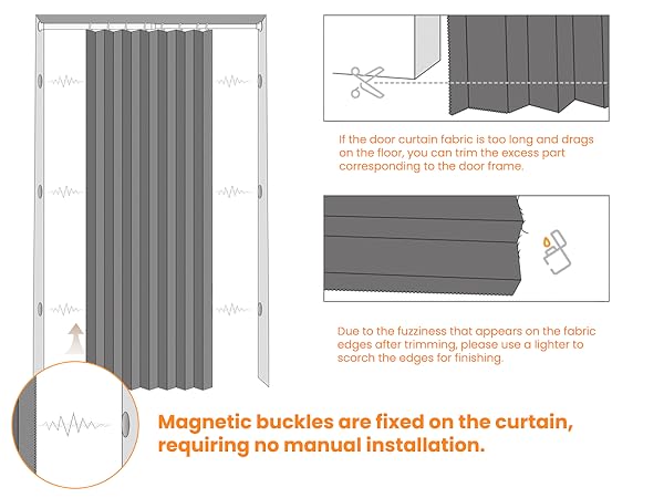 temporary door magnetic door door curtains for doorways closet doors