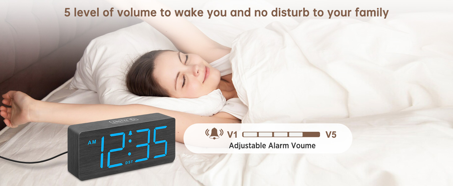 Plug In Clock with USB Port