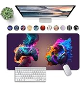 ALILANG Large Mouse Pad, Gaming Mouse Pad, Laptop Desk Mat Easy Gliding Mousepad with Stitched Ed...