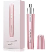 TOUCHBeauty Electric Ear and Nose Hair Trimmer for Women, Painless Round Tip for Sensitive Skin, ...