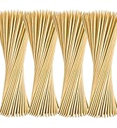 400PCS Natural Bamboo Skewers, F=4mm - 12 Inch Wooden Skewers for BBQ, Appetizers, Fruit, Cocktai...