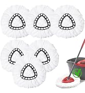 Spin Mop Replacement Heads, Mop Replace Head Easywring 1-Tank System, Mop Head Replacement for Ha...
