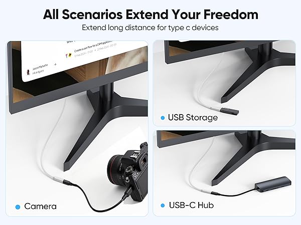 USB C Extension Cable 3FT