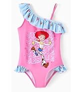 Disney Stitch Frozen Marvel Minnie Mouse Girls Swimsuits Ruffle One Piece Bathing Suits UPF 50 Sw...