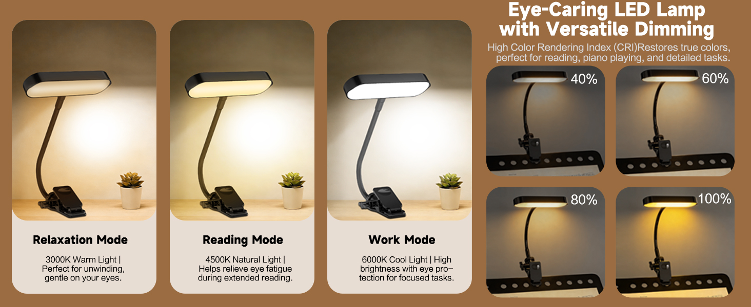 Eye-Caring LED Lamp with Versatile Dimming