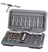 GRENTOOL Precision Screwdriver Set, 42 in 1 Magnetic Screwdriver, Portbale Ratchet Screw Driver S...