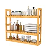 bamboo wall shelf