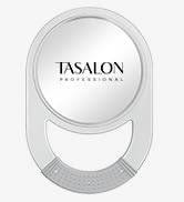 TASALON Unbreakable Barber Mirror - Round Hand Held Mirror, Hanging Handheld Mirror, Beauty Salon...