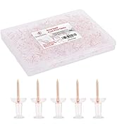 PAPERPAL 280 Rose Gold Push Pins for Cork Board, Clear Thumb Tacks for Wall Hangings, Pushpins fo...