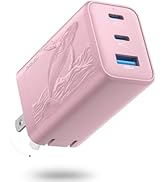 XOVRAETH 65W GaN Fast Charger Block, 3-Port Wall Charger,USB Charger Block Multiple Ports Compati...